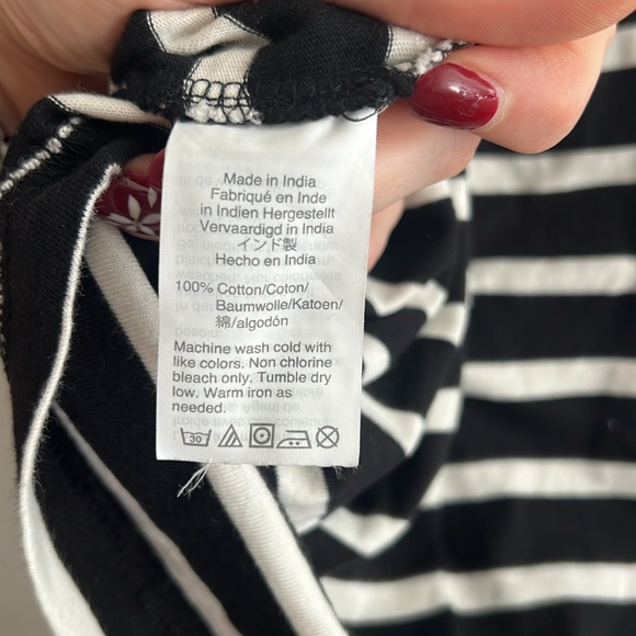 J.Crew Factory Size XS Striped Dress with Flutter Sleeves - Picture 12 of 17